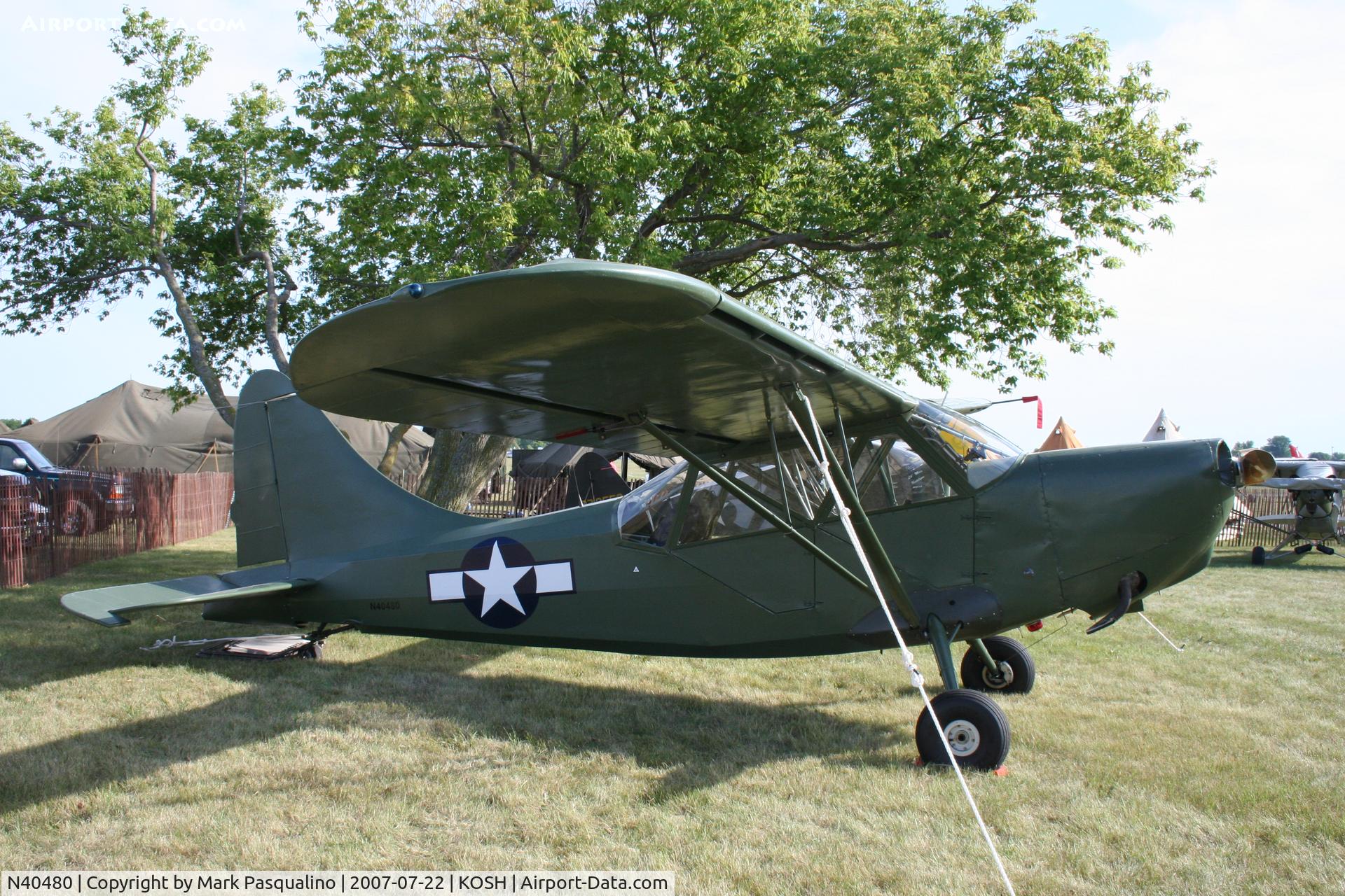 N40480, 1942 Stinson L-5 Sentinel C/N 76-517, Stinson L-5