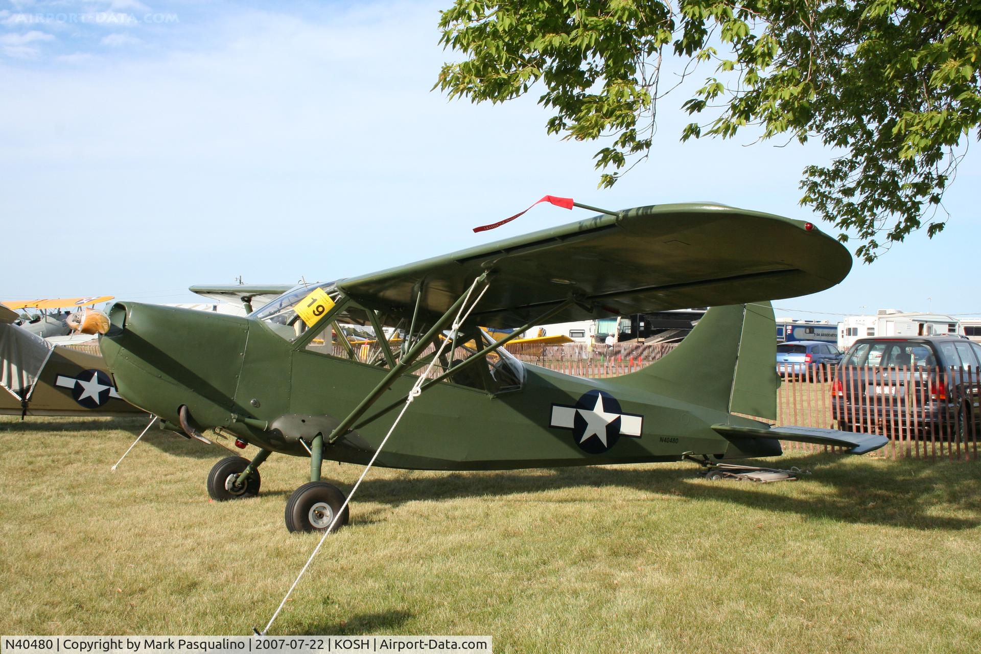 N40480, 1942 Stinson L-5 Sentinel C/N 76-517, Stinson L-5