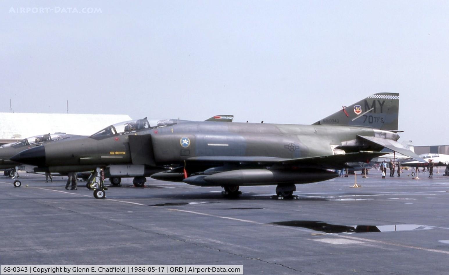 68-0343, 1968 McDonnell F-4E-37-MC Phantom II C/N 3393, F-4E at the ANG/AFR open house