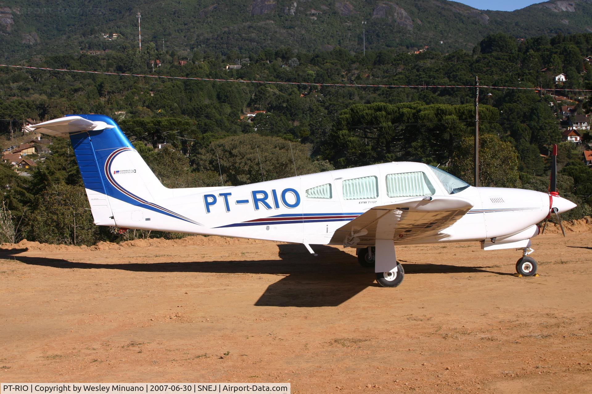 PT-RIO, 1980 Embraer EMB-711ST Corisco II turbo C/N 80-711327, @ SNEJ