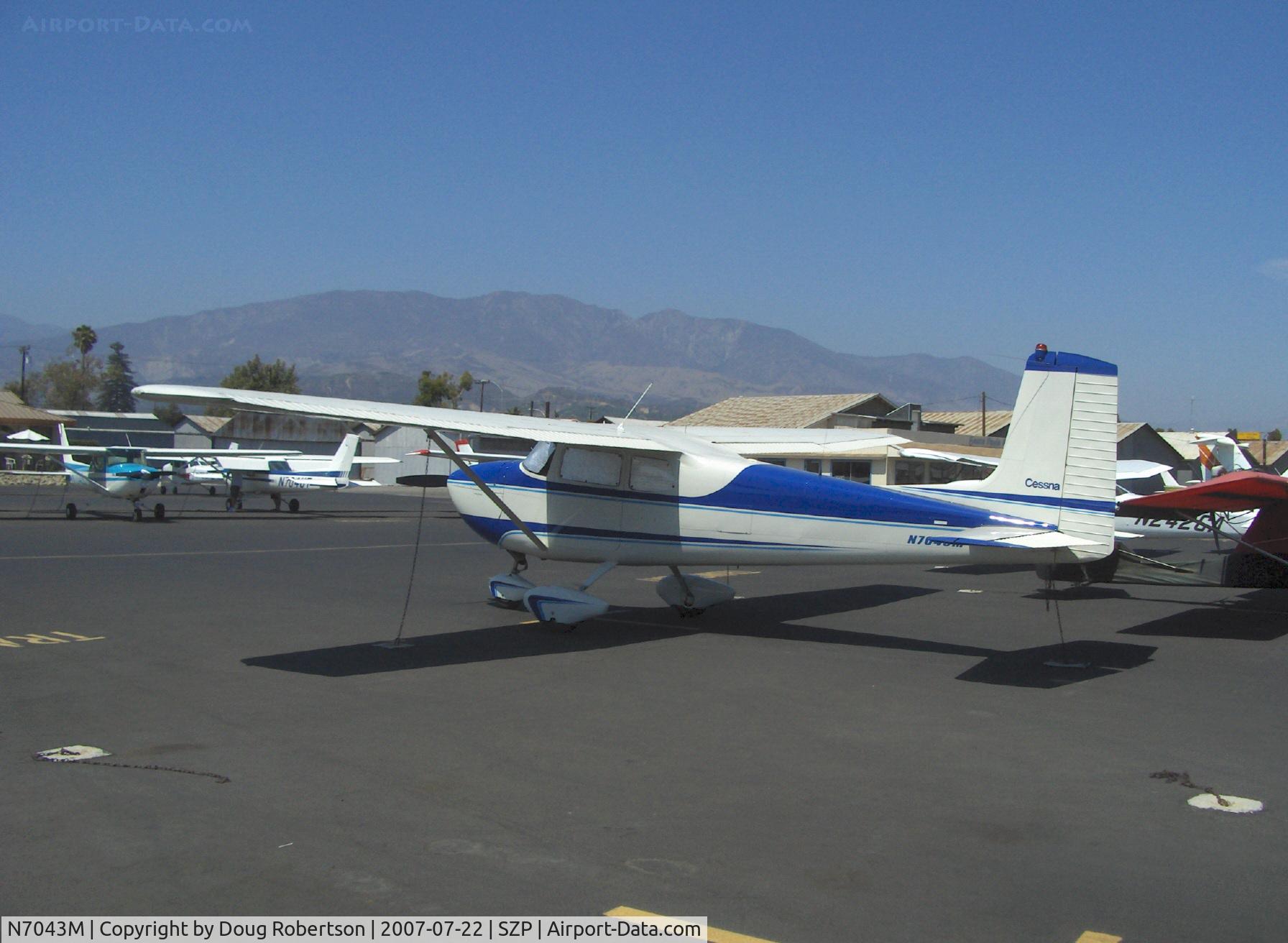 N7043M, 1958 Cessna 175 Skylark C/N 55343, 1958 Cessna 175 SKYLARK, Franklin 6A&6V335 220 Hp conversion from original geared Continental GO-300 175 Hp