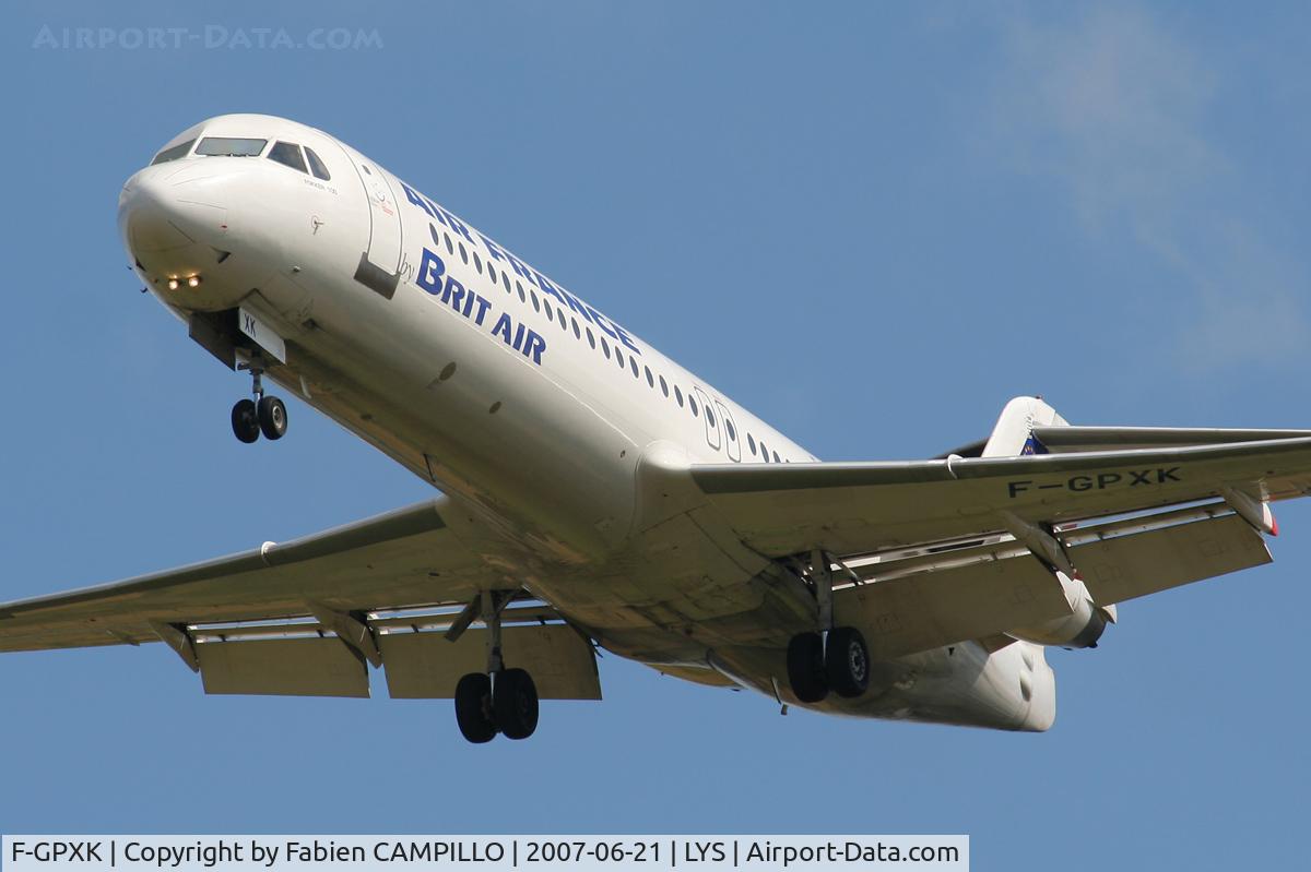 F-GPXK, 1991 Fokker 100 (F-28-0100) C/N 11329, Brit\'Air