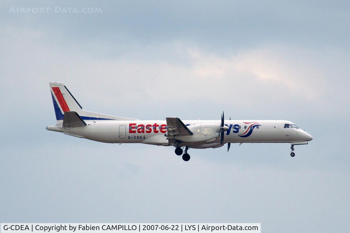 G-CDEA, 1994 Saab 2000 C/N 2000-009, 350D + 100-300F4 Sigma