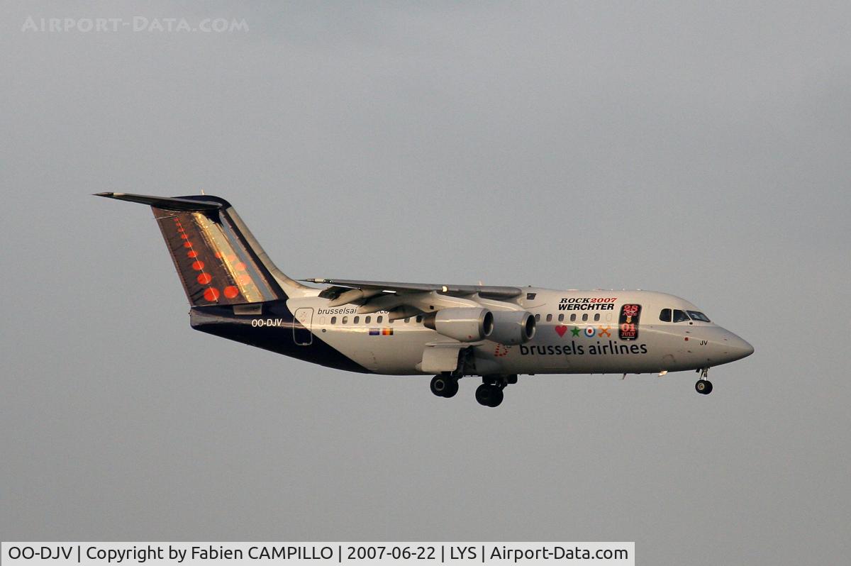OO-DJV, 1996 British Aerospace Avro 146-RJ85 C/N E.2295, 350D + 100-300F4 Sigma