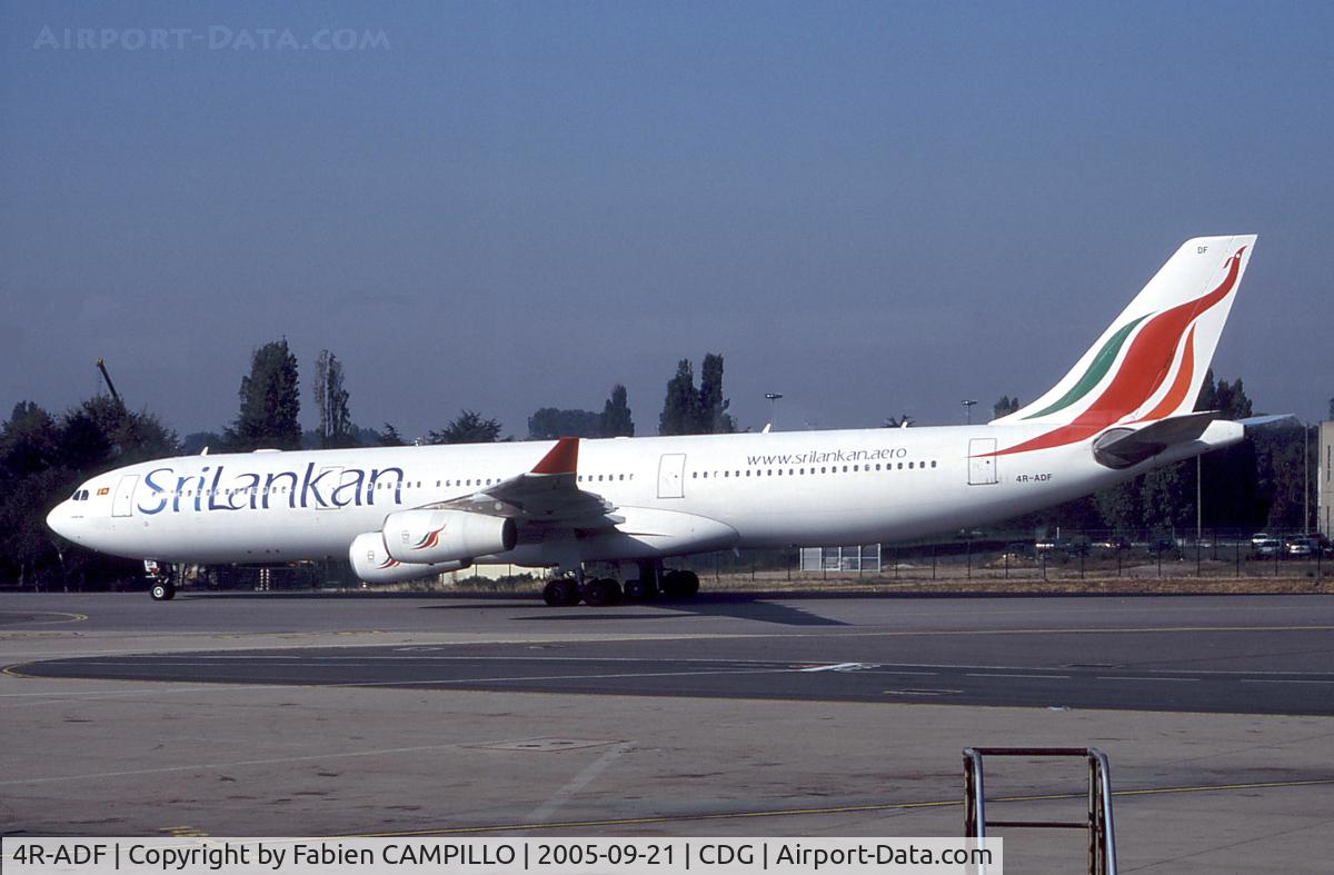 4R-ADF, 2000 Airbus A340-313 C/N 374, Sri lankan
