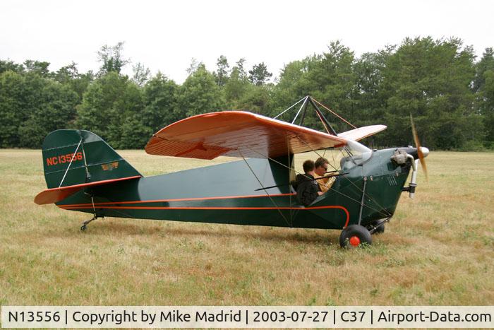 N13556, 1934 Aeronca C-3 C/N A-290, At Brodhead 2003