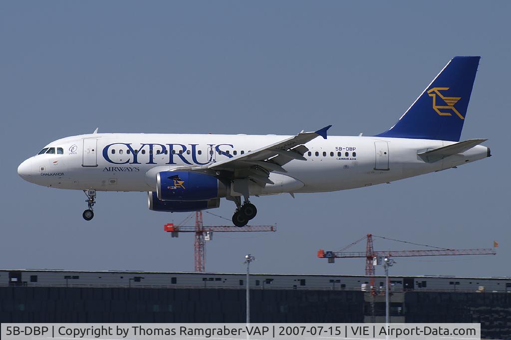 5B-DBP, 2002 Airbus A319-132 C/N 1768, Cyprus Airways Airbus A319