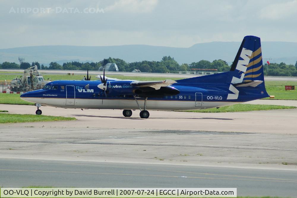 OO-VLQ, 1989 Fokker 50 C/N 20159, VLM - Taxiing