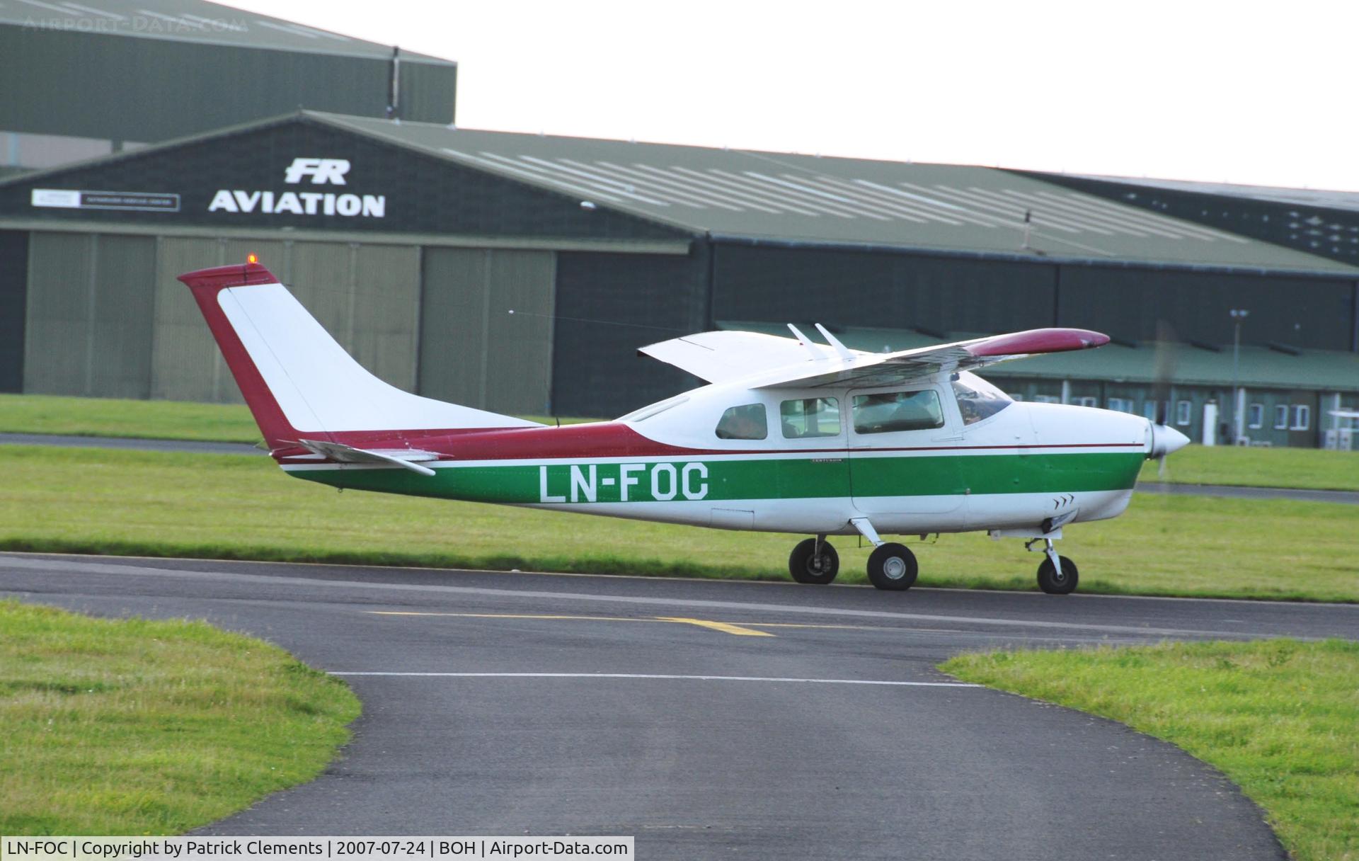 LN-FOC, 1968 Cessna 210H Centurion C/N 21059007, CESSNA 210H CENTURION VISITOR TO BOH