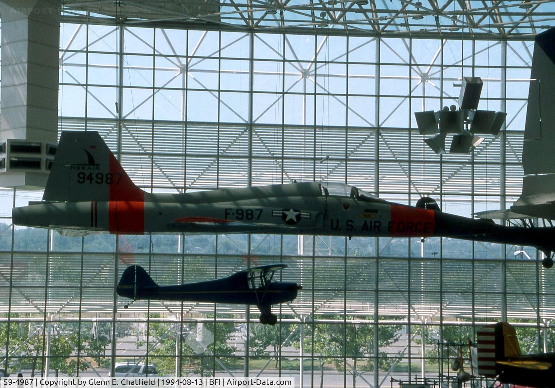 59-4987, 1963 Northrop YF-5A-NO Freedom Fighter C/N N.6001, YF-5A at the Boeing Museum of Flight