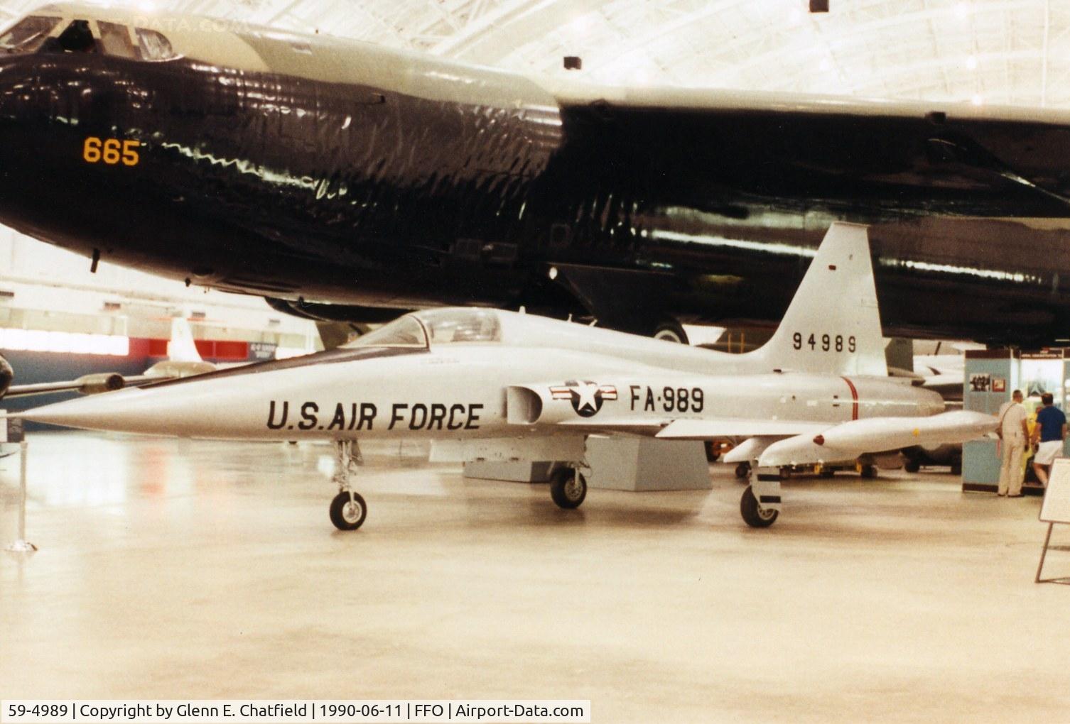 59-4989, 1963 Northrop YF-5A-NO Freedom Fighter C/N N.6003, YF-5a at the National Museum of the U.S. Air Force