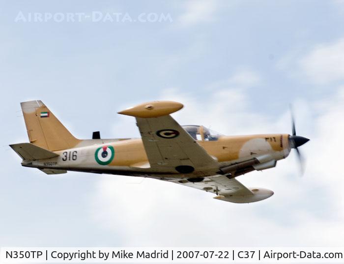 N350TP, 1983 SIAI-Marchetti SF-260TP C/N 011/62-004, Fly by Brodhead 2007
