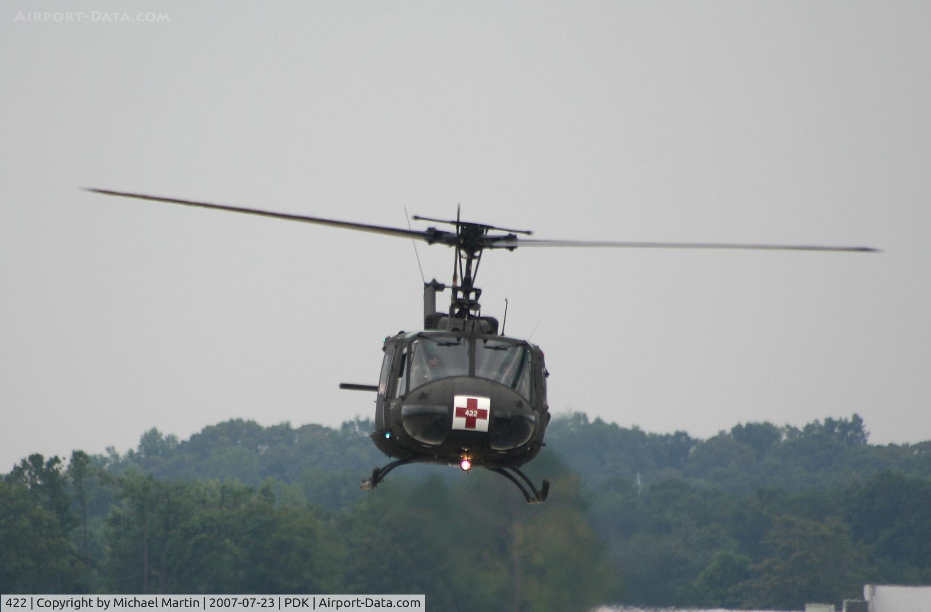 422, Bell UH-1V Iroquois C/N 422, Medevac 422 Landing PDK