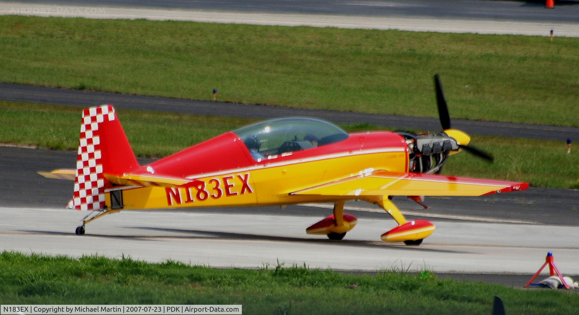 N183EX, 2004 Extra EA-300/L C/N 1183, Taxing to Run Up Area
