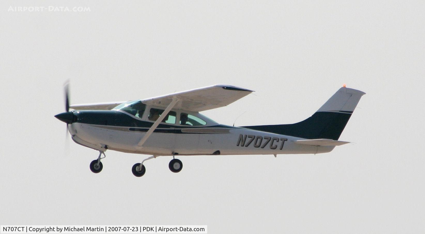 N707CT, 1978 Cessna R182 Skylane RG C/N R18200320, Over flying PDK