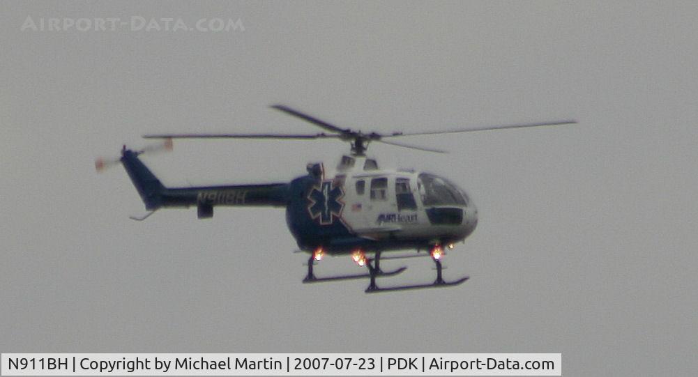 N911BH, MBB BO-105CBS C/N S-685, Landing Epps Air Center