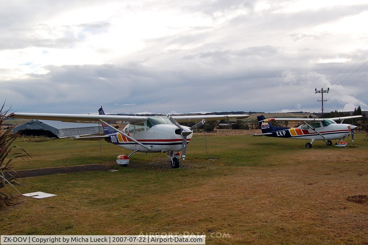 ZK-DOV, 1964 Cessna 206 Super Skywagon C/N 206-0248, Mountain Air's Cessnas ZK-DOV and ZK-EKP at the small airstrip at Mount Ruapehu