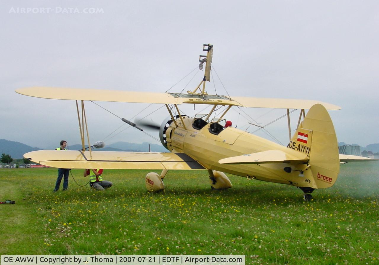 OE-AWW, 1943 Boeing N2S-5 Kaydet (E75) C/N 75-5386, Boeing PT-17 Kaydet