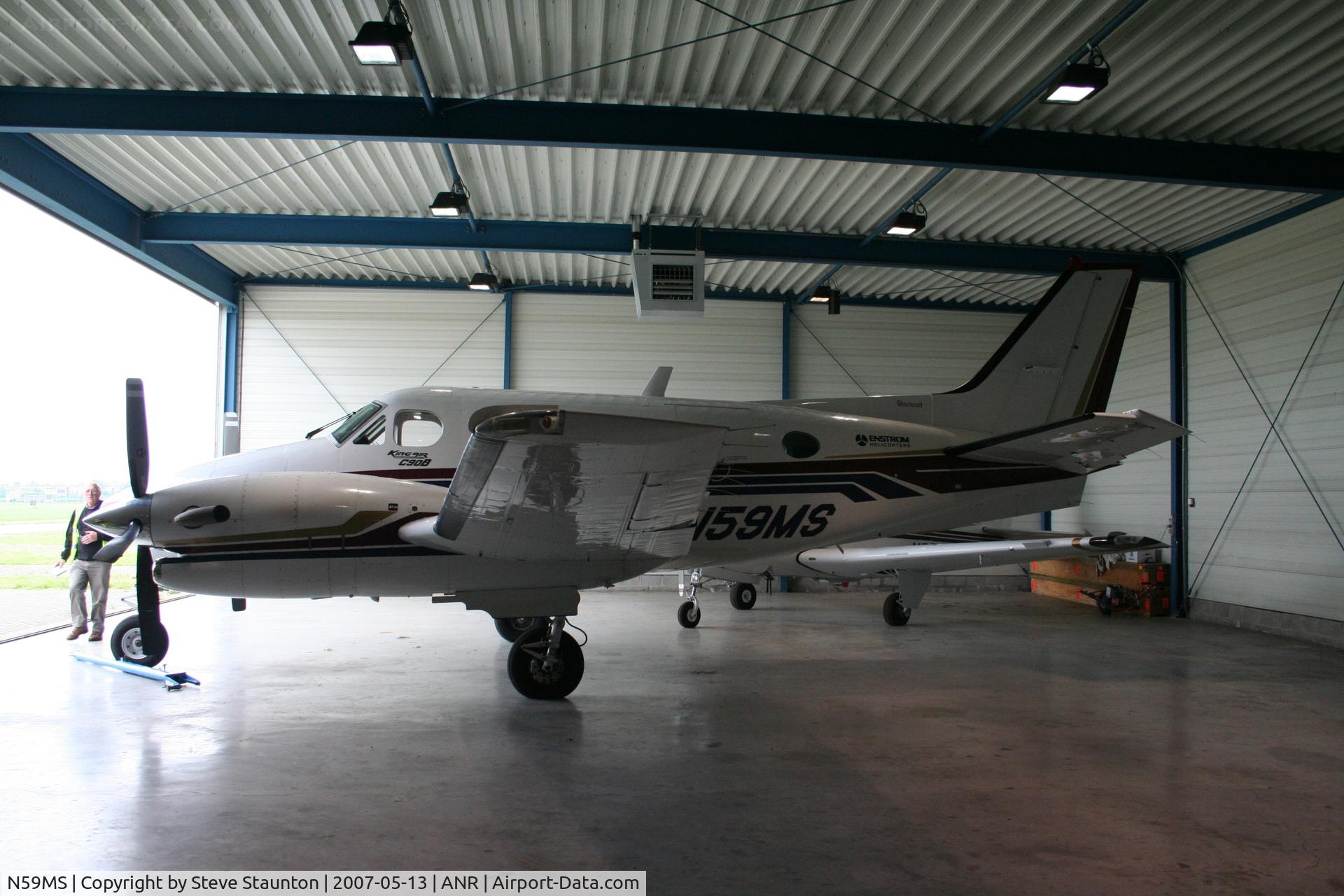 N59MS, 1995 Beech C90A King Air C/N LJ-1405, Taken on a Aeroprint tour @ Antwerp
