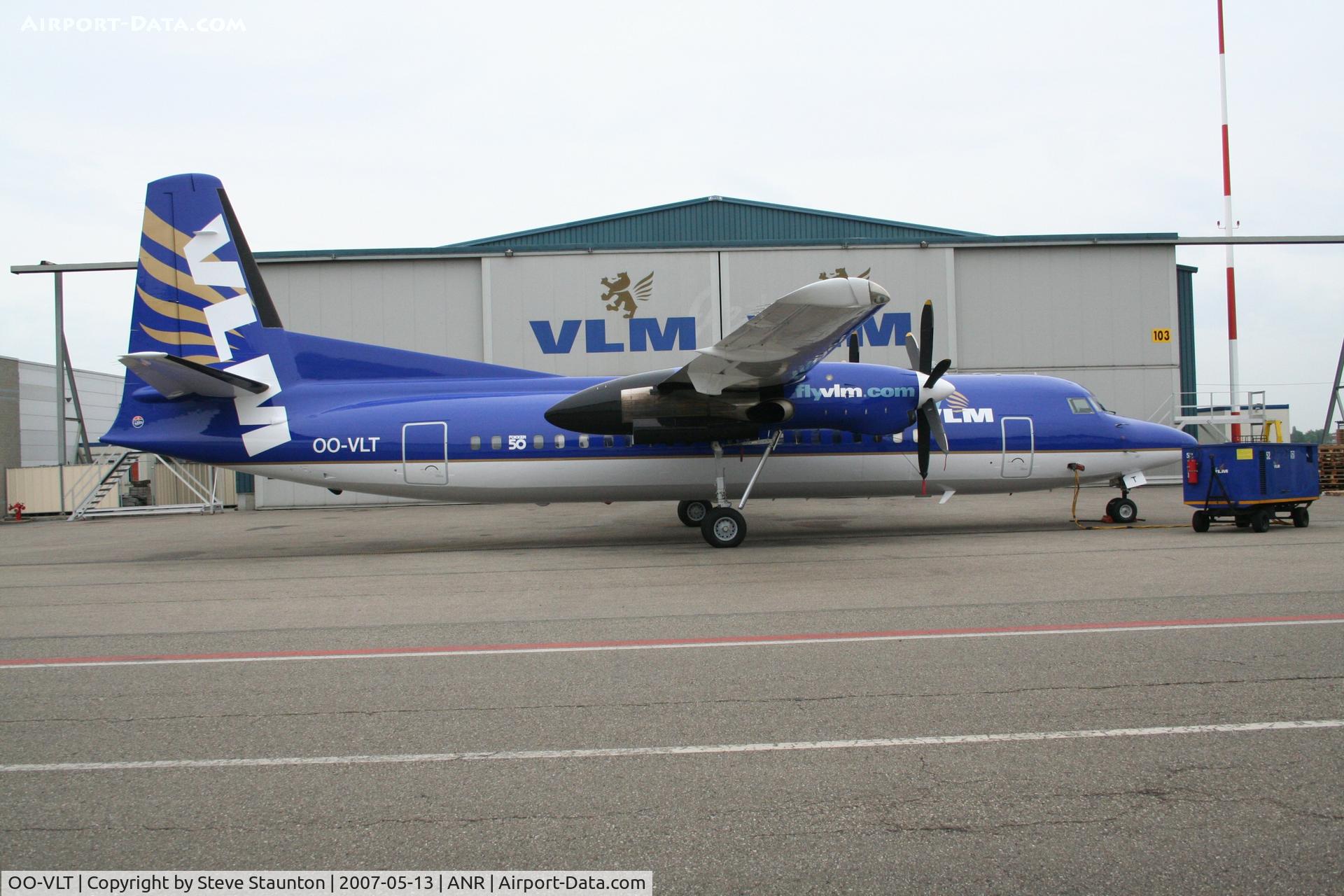 OO-VLT, 1991 Fokker 50 C/N 20237, Taken on an Aeroprint tour @ Antwerp