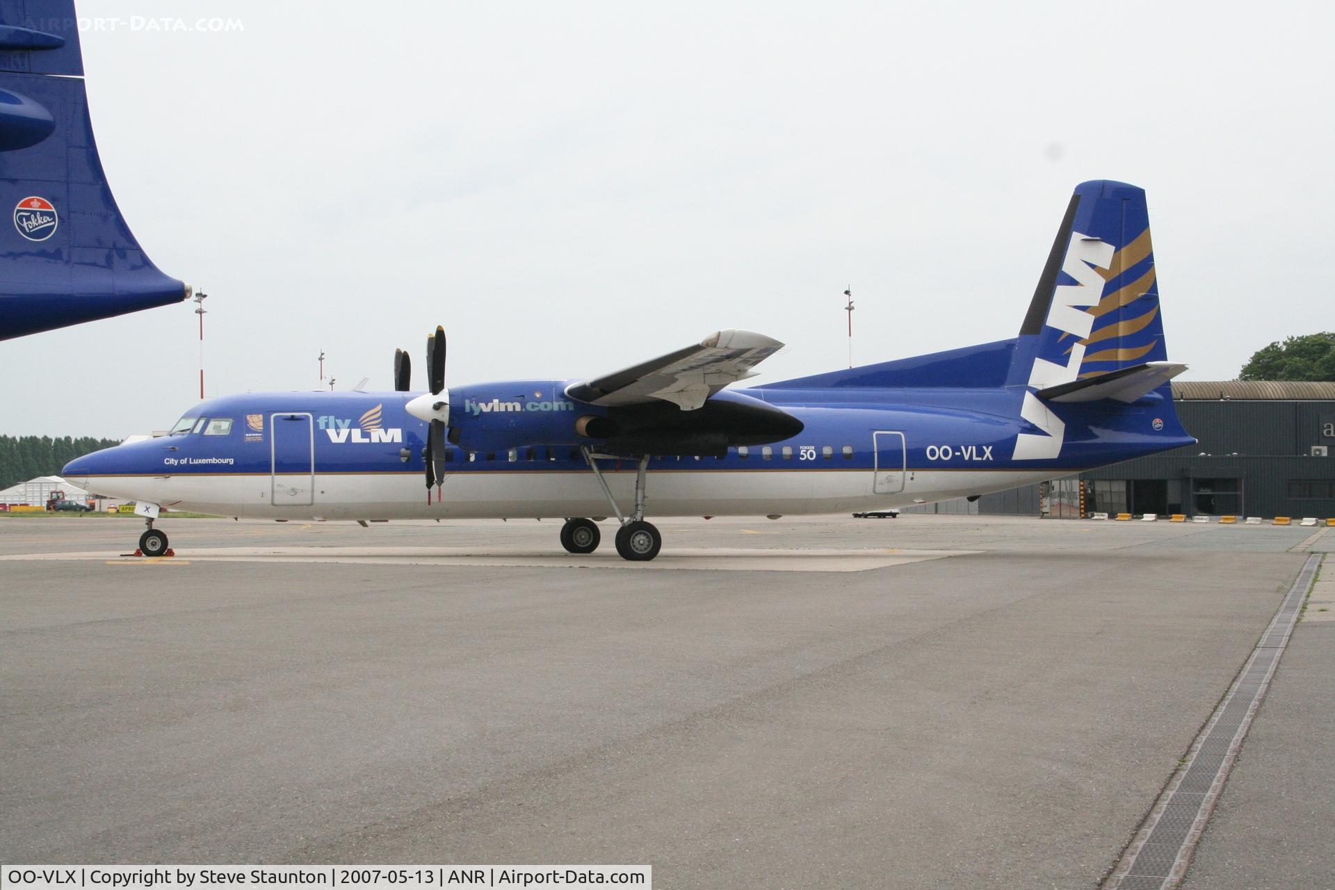 OO-VLX, 1990 Fokker 50 C/N 20177, Taken on an Aeroprint tour @ Antwerp