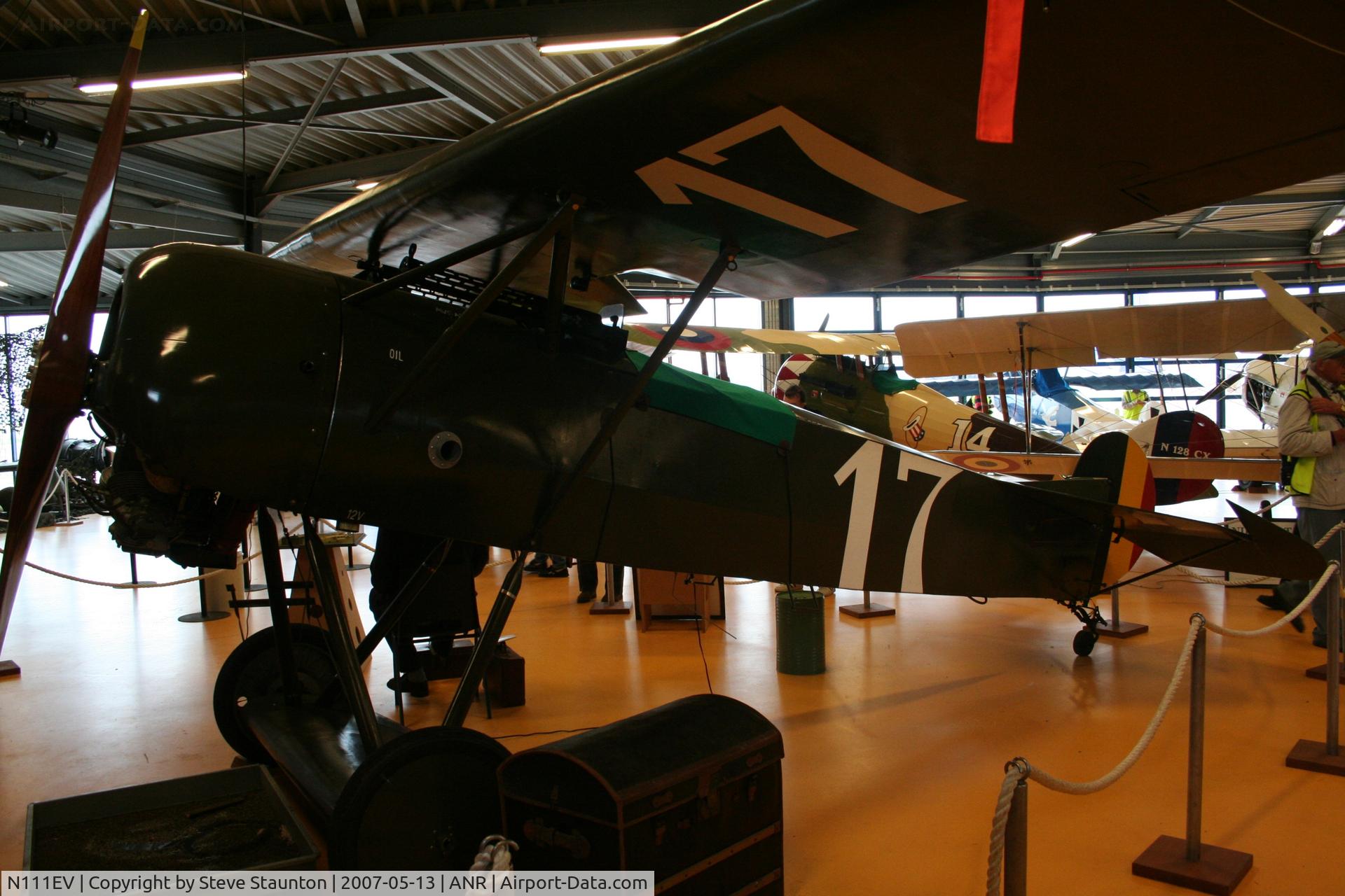 N111EV, 1986 Fokker D-VIII Replica C/N A-2, Taken on an Aeroprint tour @ Antwerp