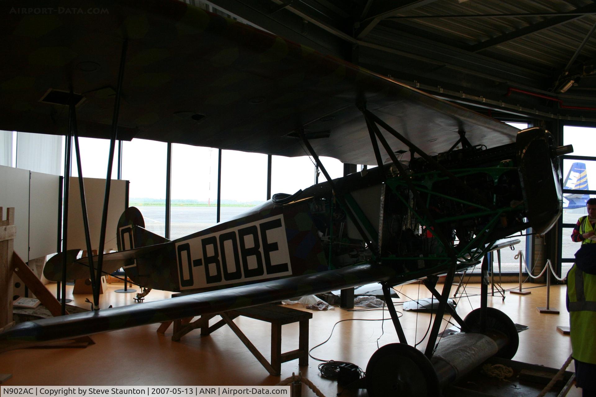 N902AC, 1965 Fokker D-VII Replica C/N 01, Taken on an Aeroprint tour @ Antwerp