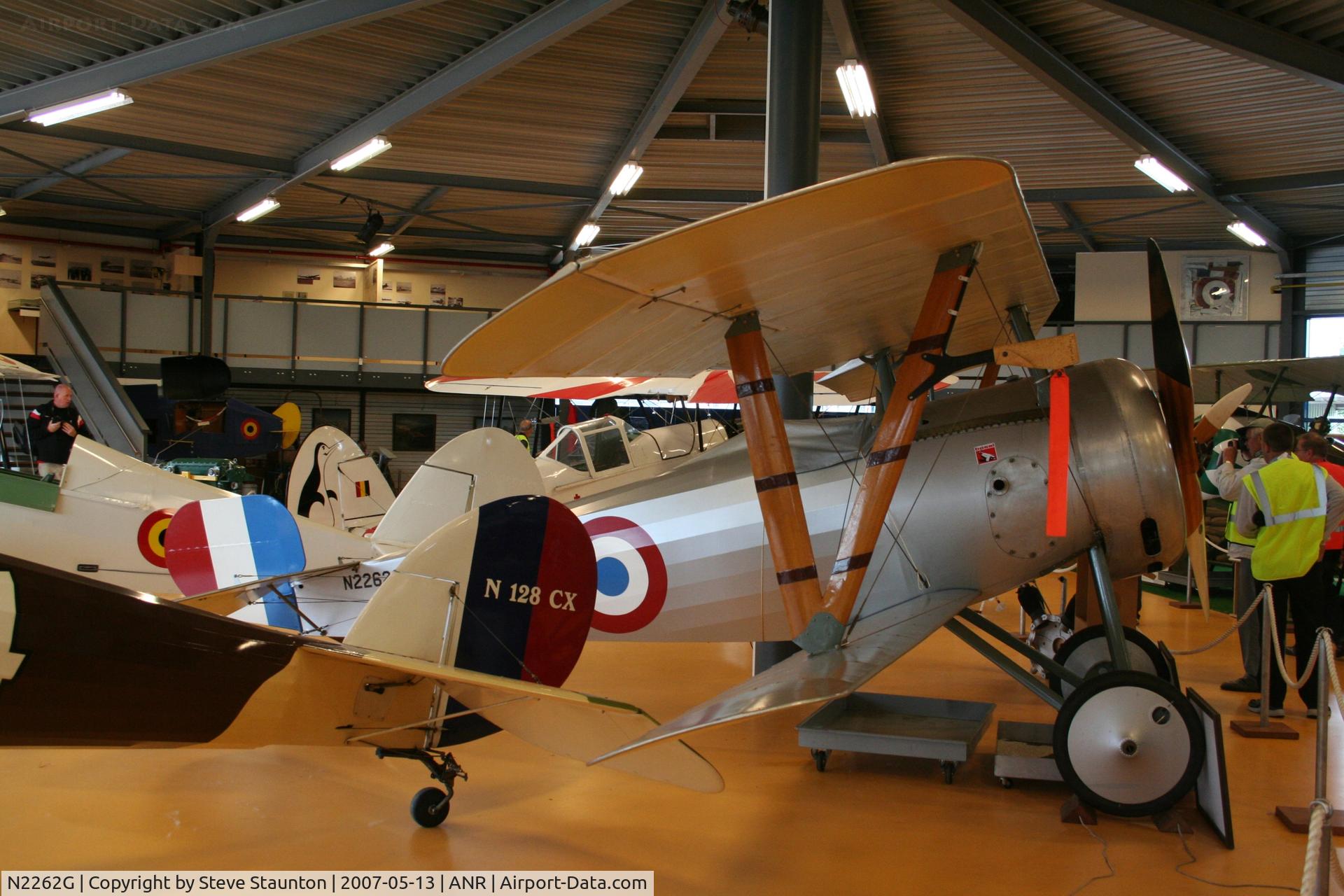 N2262G, 1993 Nieuport 24 Replica C/N CS007, Taken on an Aeroprint tour @ Antwerp