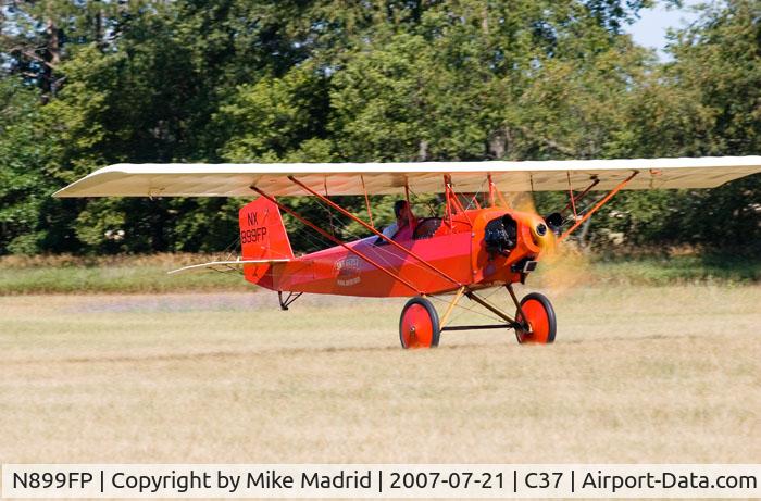 N899FP, 1983 Pietenpol Air Camper C/N 101 (N899FP), Take off roll Brodhead 2007