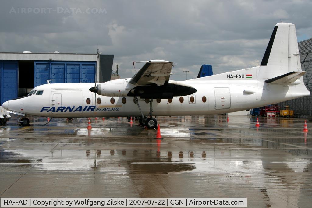 HA-FAD, 1971 Fokker F-27-500 Friendship C/N 10449, Now with t/s
