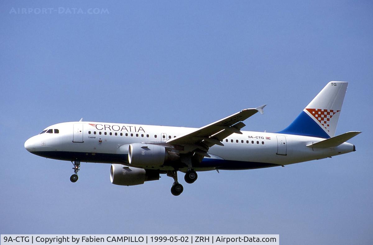 9A-CTG, 1998 Airbus A319-112 C/N 767, Croatia Airlines