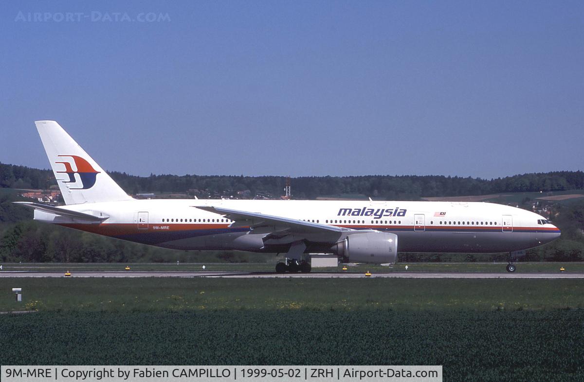 9M-MRE, 1997 Boeing 777-2H6/ER C/N 28412, Malaysia