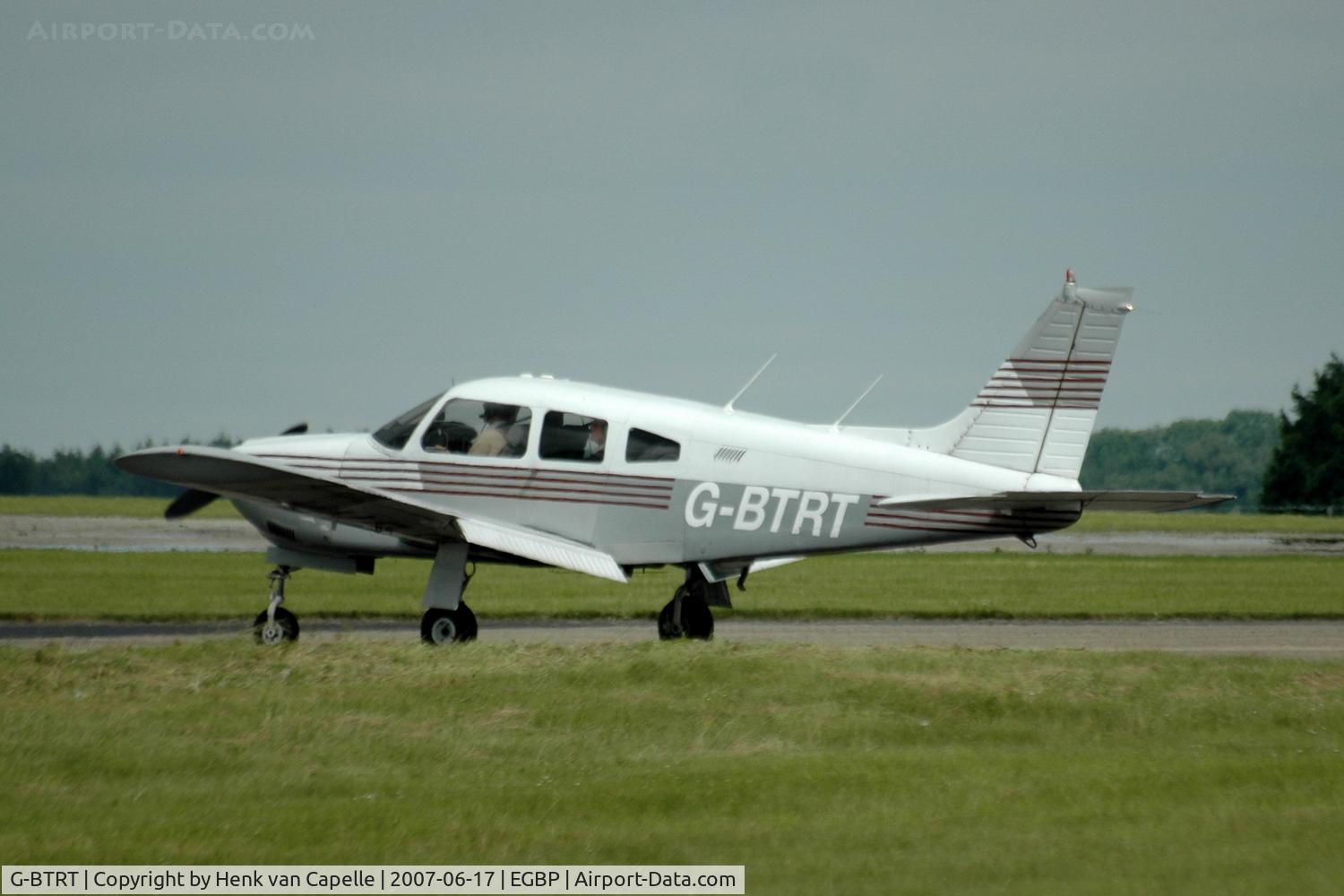 G-BTRT, 1975 Piper PA-28R-200 Cherokee Arrow C/N 28R-7535270, Piper Cherokee Arrow on runway