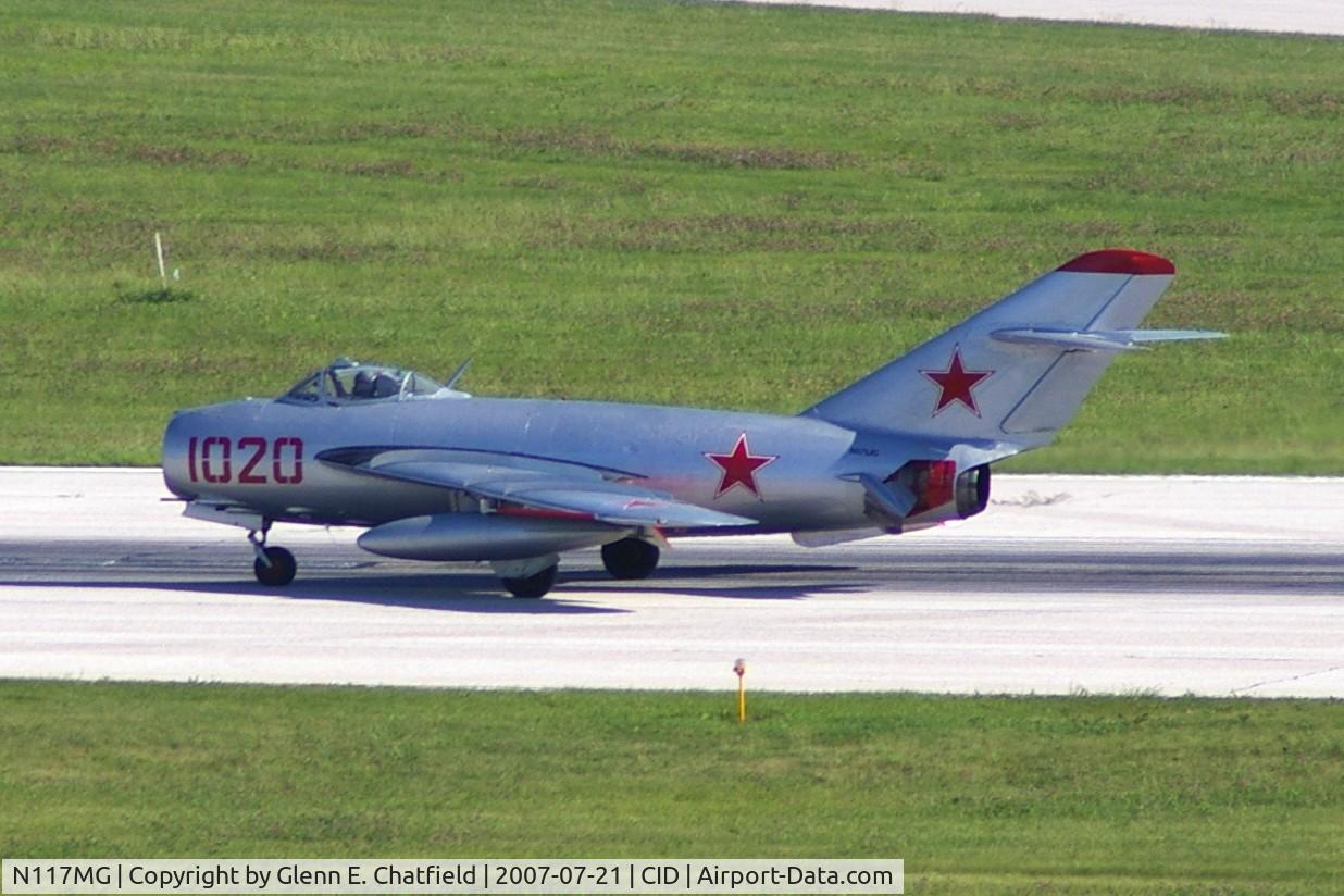N117MG, 1964 PZL-Mielec Lim-5 (MiG-17F) C/N 1C1020, Rolling out after landing Runway 9