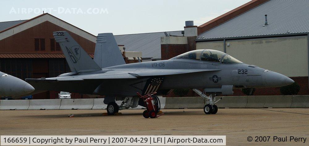 166659, Boeing F/A-18F Super Hornet C/N F137, One of the Super Hornets for the demo.  She ended up being the back-up bird
