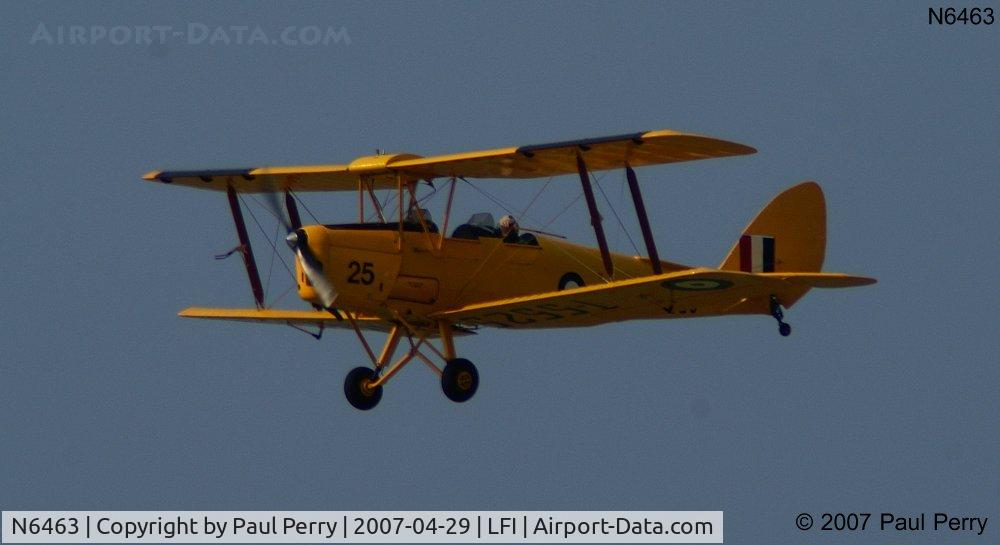 N6463, 1940 De Havilland DH-82A Tiger Moth II C/N 83230, The Tiger Moth headed out of Langley