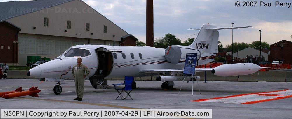 N50FN, 1977 Gates Learjet 35A C/N 070, One of L3's birds, with most of her gear displayed
