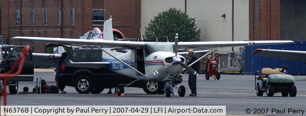 N6376B, 1957 Cessna 182A Skylane C/N 34276, A bit of preflight for the jump plane