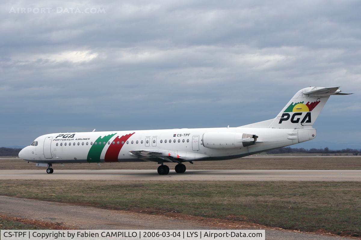 CS-TPF, 1999 Fokker 100 (F-28-0100) C/N 11258, Portugalia