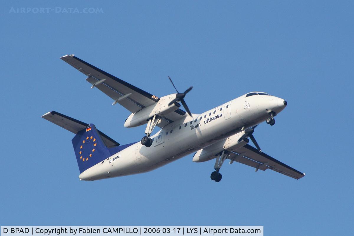 D-BPAD, 1998 De Havilland Canada DHC-8-314 Dash 8 C/N 523, Team Lufthansa (Augsburg Airways)