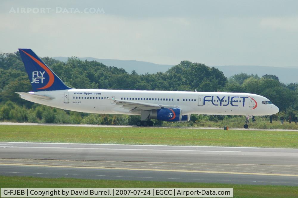G-FJEB, 1989 Boeing 757-23A C/N 24290, Flyjet - Taking Off