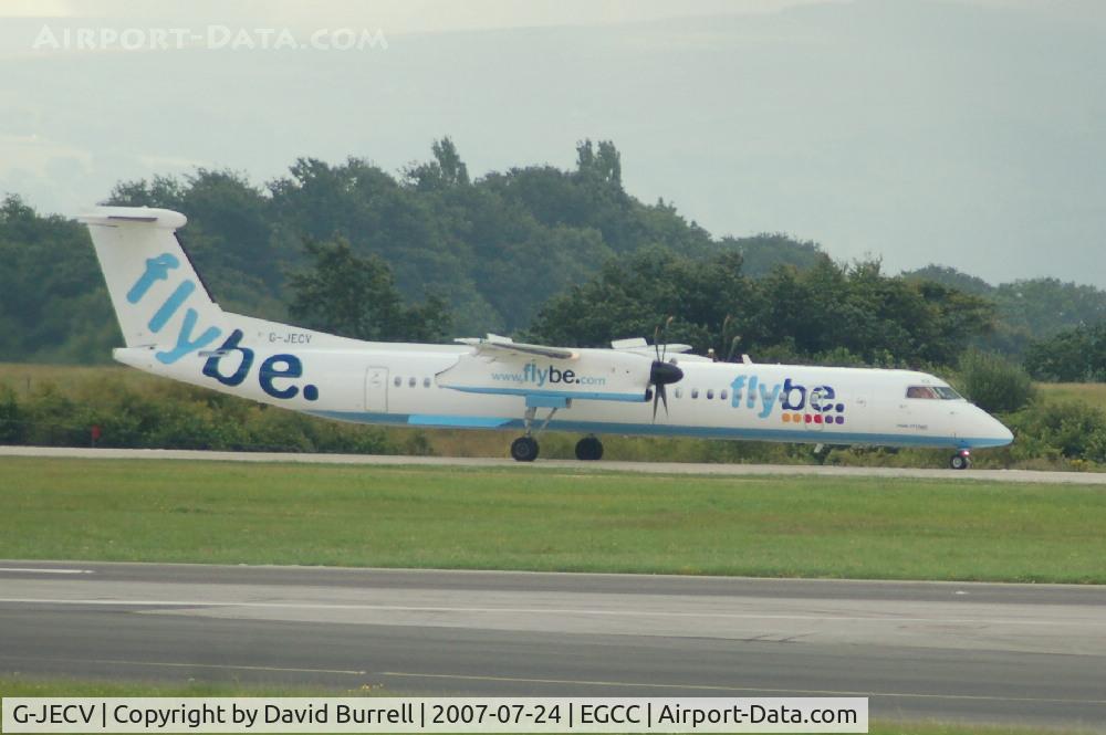 G-JECV, 2007 De Havilland Canada DHC-8-402Q Dash 8 C/N 4148, Flybe - Taking Off