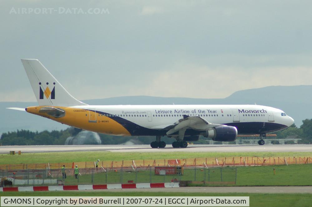 G-MONS, 1989 Airbus A300B4-605R C/N 556, Monarch - Taxiing