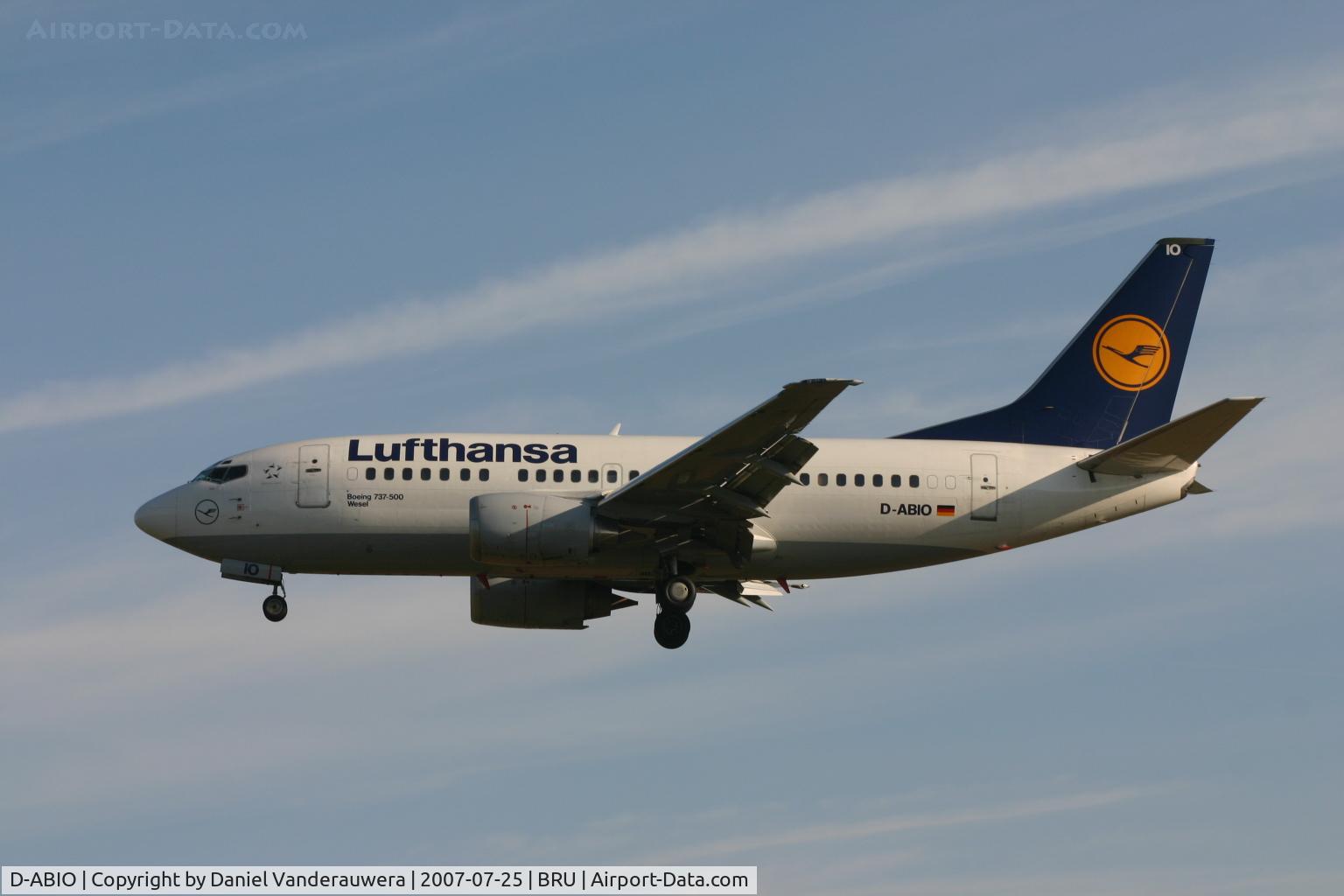 D-ABIO, 1991 Boeing 737-530 C/N 24939, arrival of 