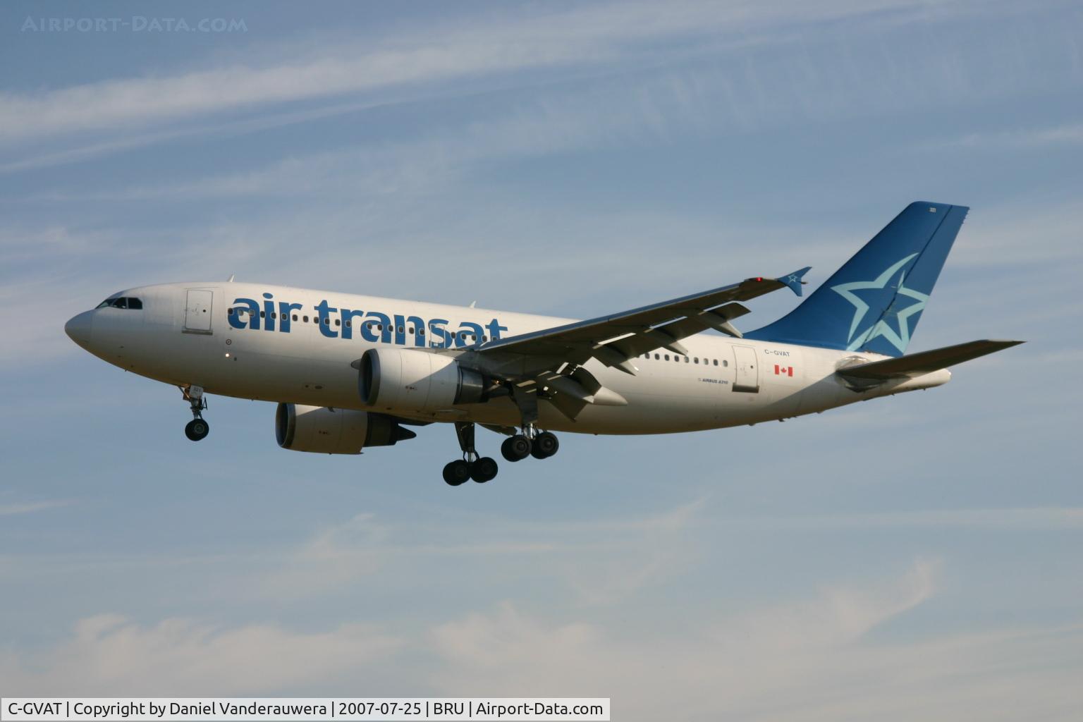 C-GVAT, 1988 Airbus A310-304 C/N 485, arrival of flight TSC218 to rwy 25L