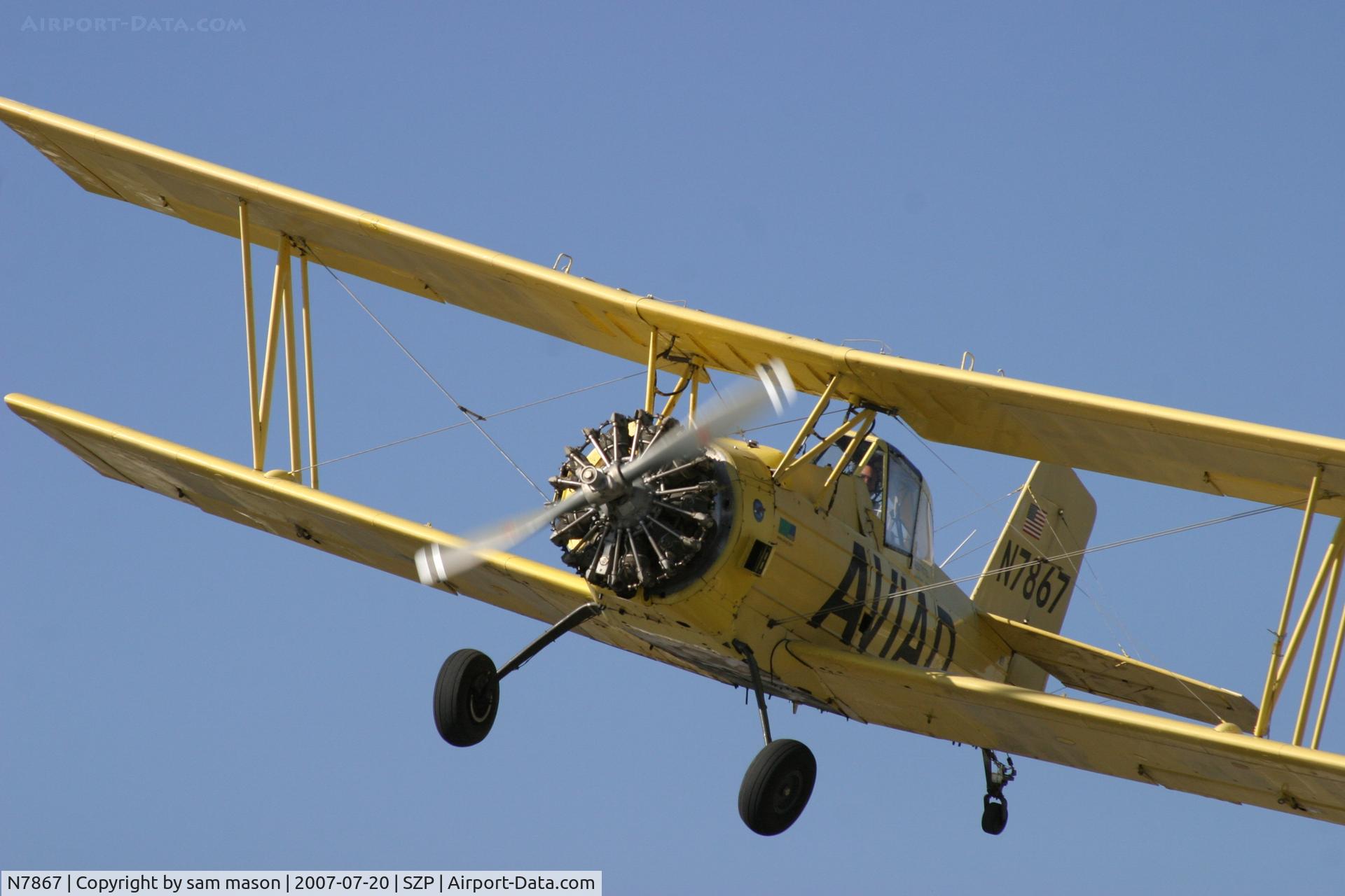 N7867, 1972 Grumman-Schweizer G-164A C/N 999, Pete Mason taking off