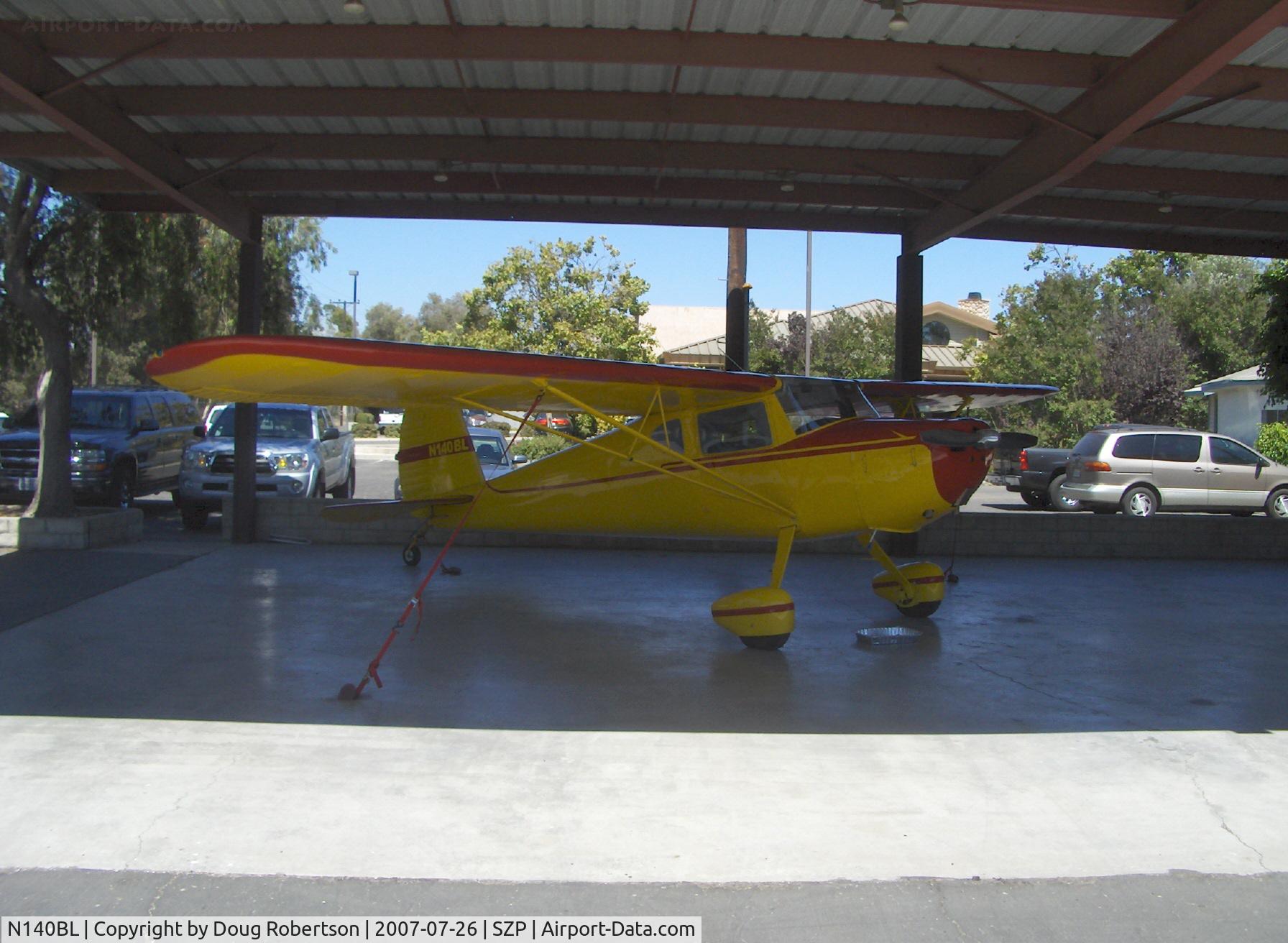 N140BL, 1946 Cessna 140 C/N 14565, Cessna 140 ragwing
