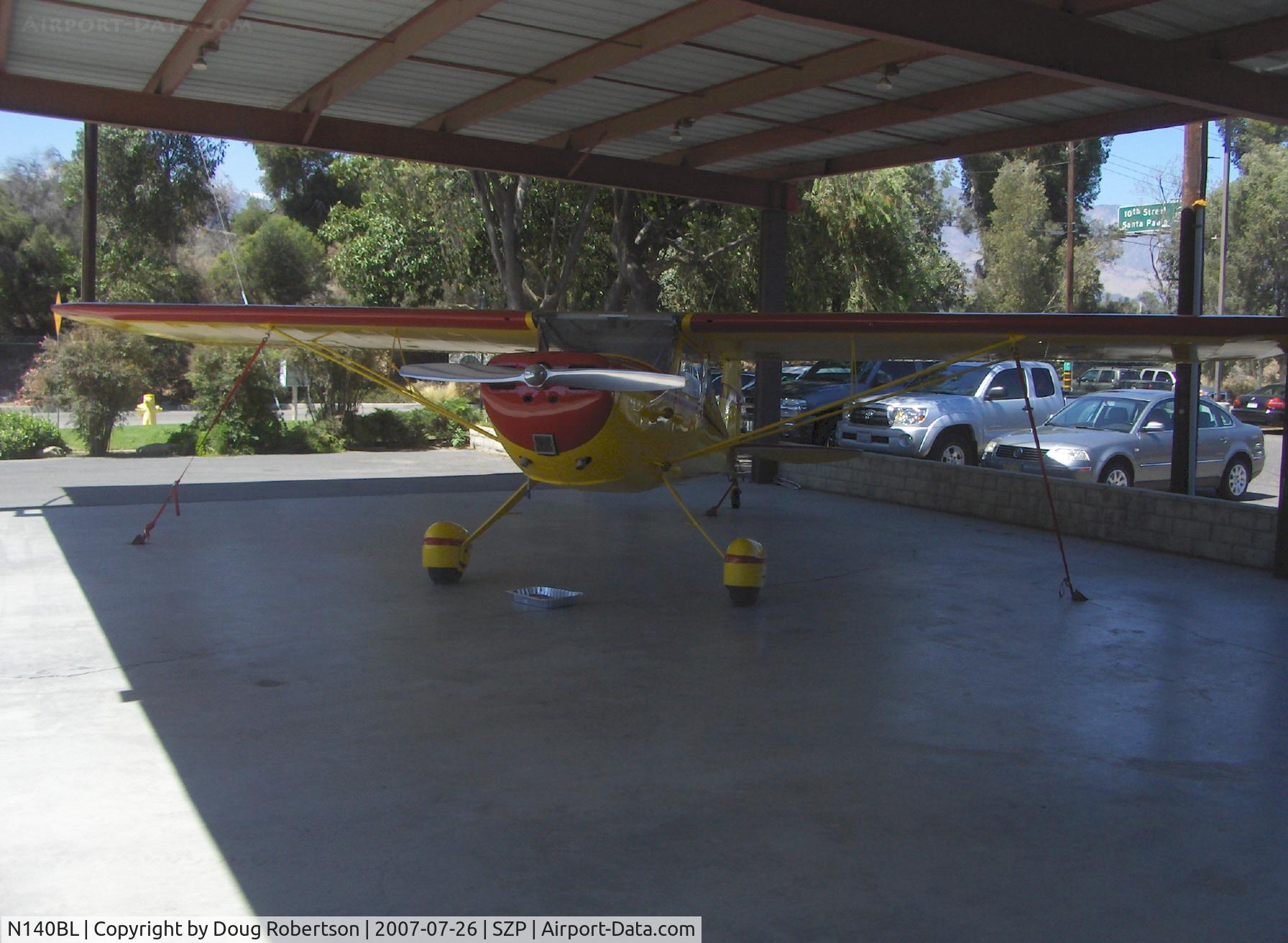 N140BL, 1946 Cessna 140 C/N 14565, Cessna 140 ragwing
