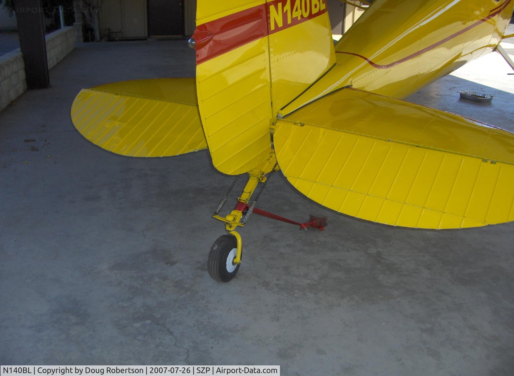 N140BL, 1946 Cessna 140 C/N 14565, Cessna 140, steerable tailwheel