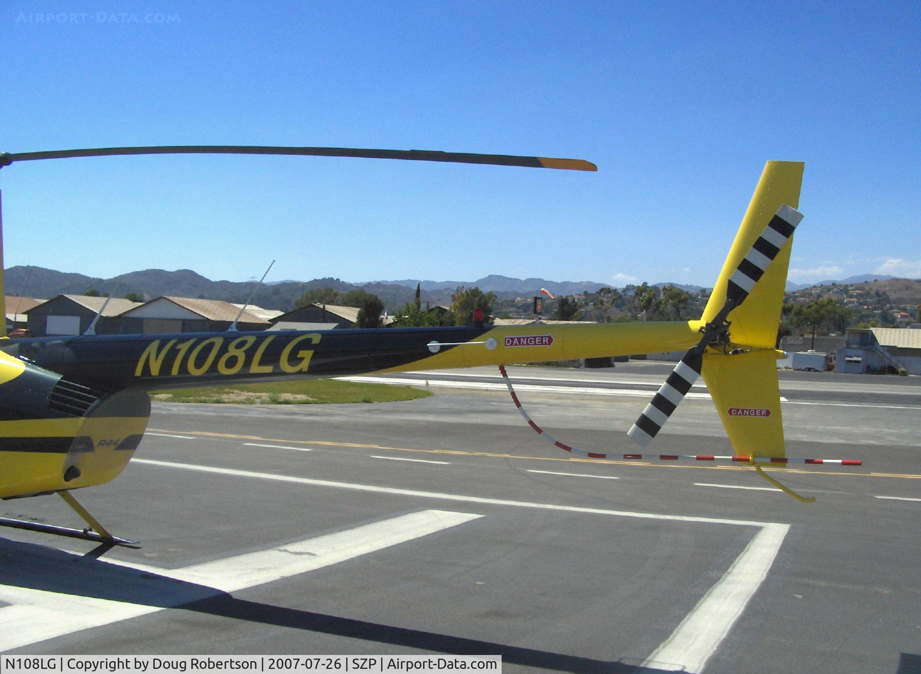 N108LG, Robinson R44 II C/N 11139, 2006 Robinson R44 RAVEN II, Lycoming IO-540 derated to 245 Hp for 5 min., 205 Hp cont., anti-torque tail rotor
